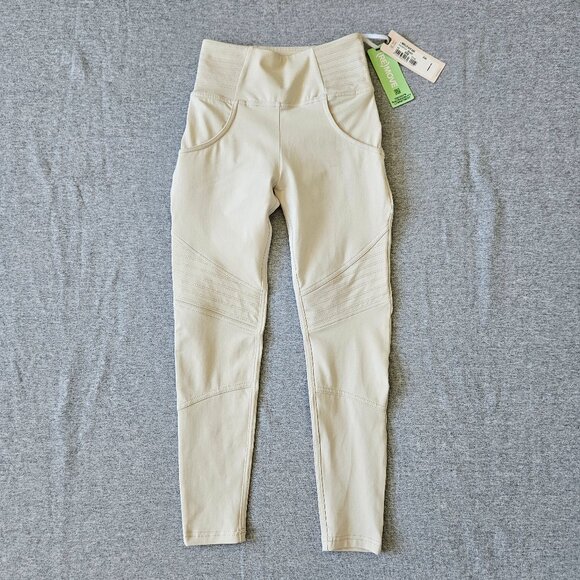 NWT FREDDY WR.UP Fashion Trousers 7/8 Pants Legging in Light Beige Size XXS - Picture 1 of 10